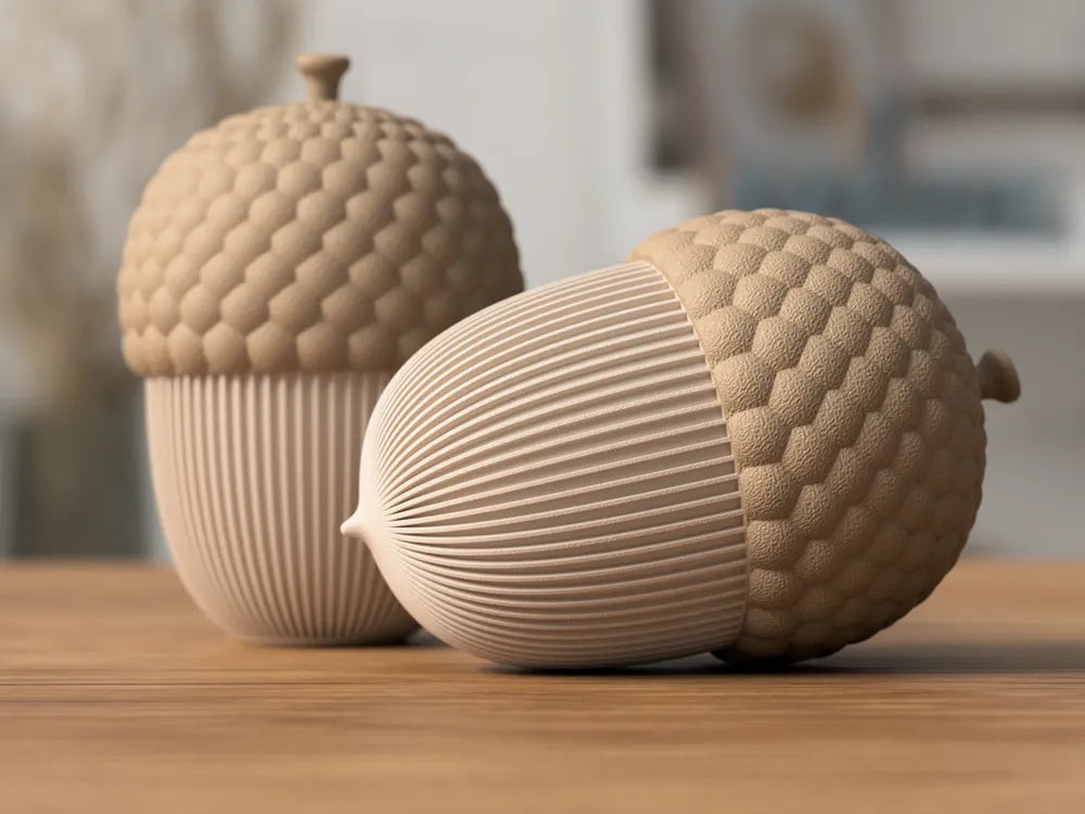 Nordic Acorn dekorativt agern med opbevaringsrum fra NorthLayer, naturtro design til hjemmedekoration og opbevaring.