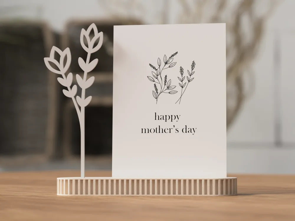 NordLayer flora kort- og billedholder med skandinavisk design, perfekt til kort og billeder, i holdbart materiale.