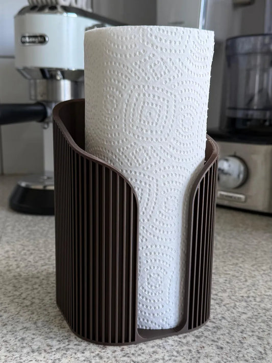 Nordic køkkenrulleholder fra NorthLayer, rustfrit stål med elegant design, velegnet til køkkenbordet eller vægmontering