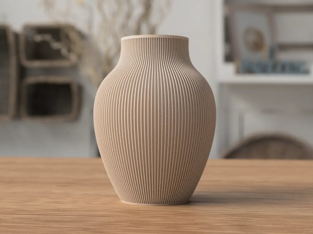 Nordic Line vase fra NorthLayer, dekorativ glaskrukke med moderne design, perfekt til blomster eller som pynt.